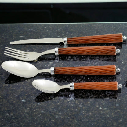 Flatware with Wood Handles - PoshaBella