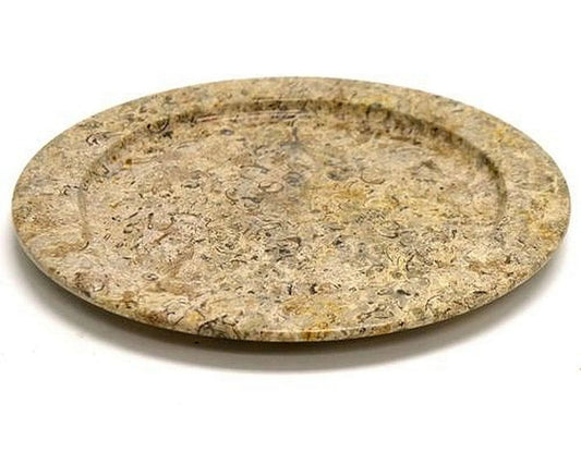 Fossil Stone 12-inch Serving Plate - PoshaBella