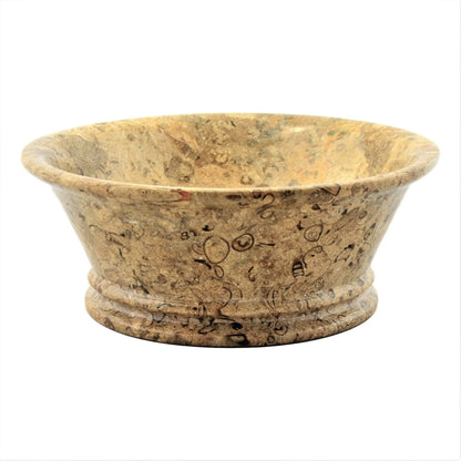 Fossil Stone 8.5-inch Modern Fruit Bowl - PoshaBella