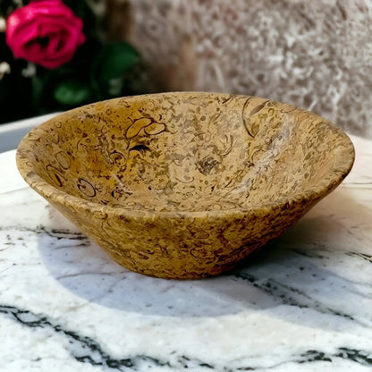 Fossil Stone Modern Fruit Bowl - PoshaBella