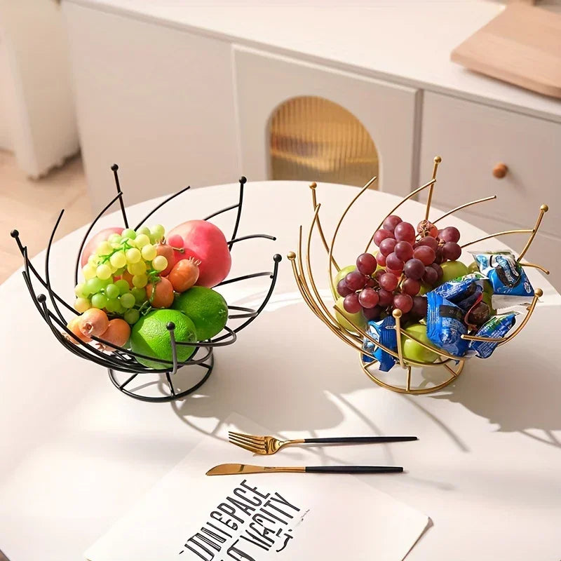 Fruit Basket - Hollow Wrought Iron