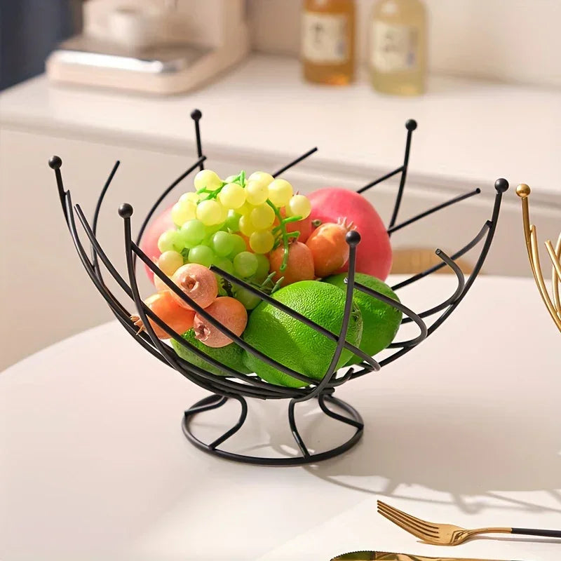 Fruit Basket - Hollow Wrought Iron