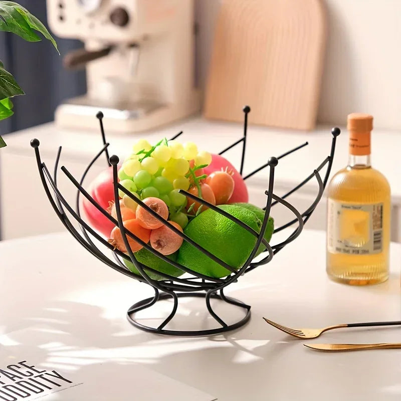 Fruit Basket - Hollow Wrought Iron