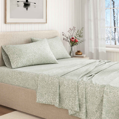 Turkish Cotton Flannel Sheet Set - Winter Floral Collection