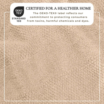 100% Cotton Woven Texture Bath Towel Set - Marbella Collection