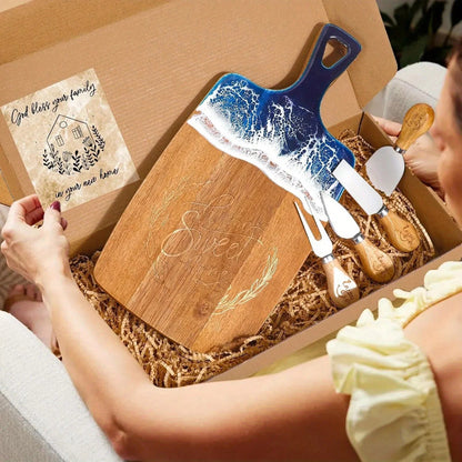 Gift Basket - Wicker Floral with Handles