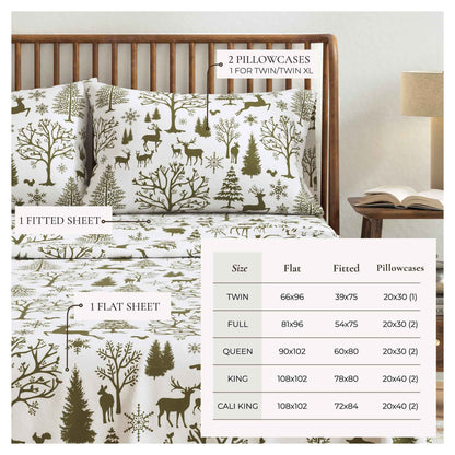 4-Piece Turkish Cotton Flannel Sheet - Lakeview Collection