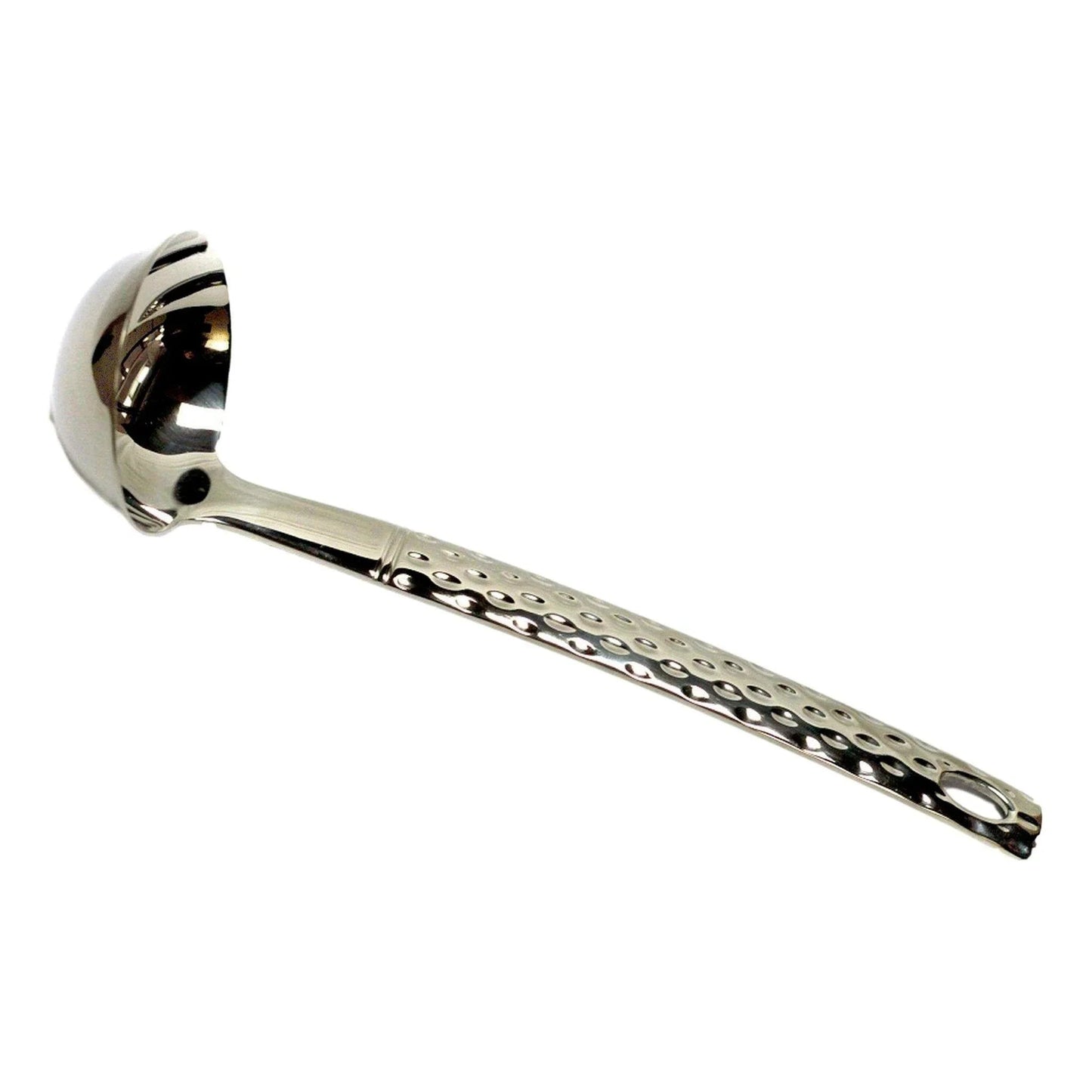 Gravy Boat Ladle with Hammered Design Handle - PoshaBella