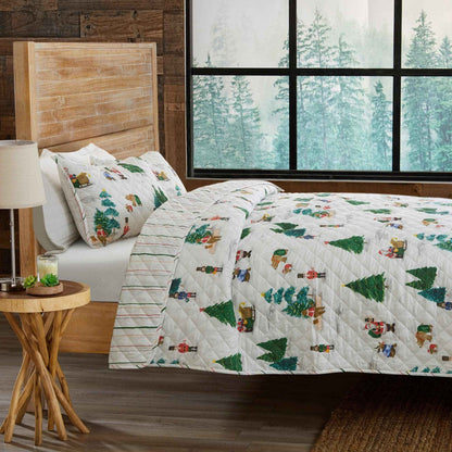 3 Piece Christmas Quilt - Mittens Collection