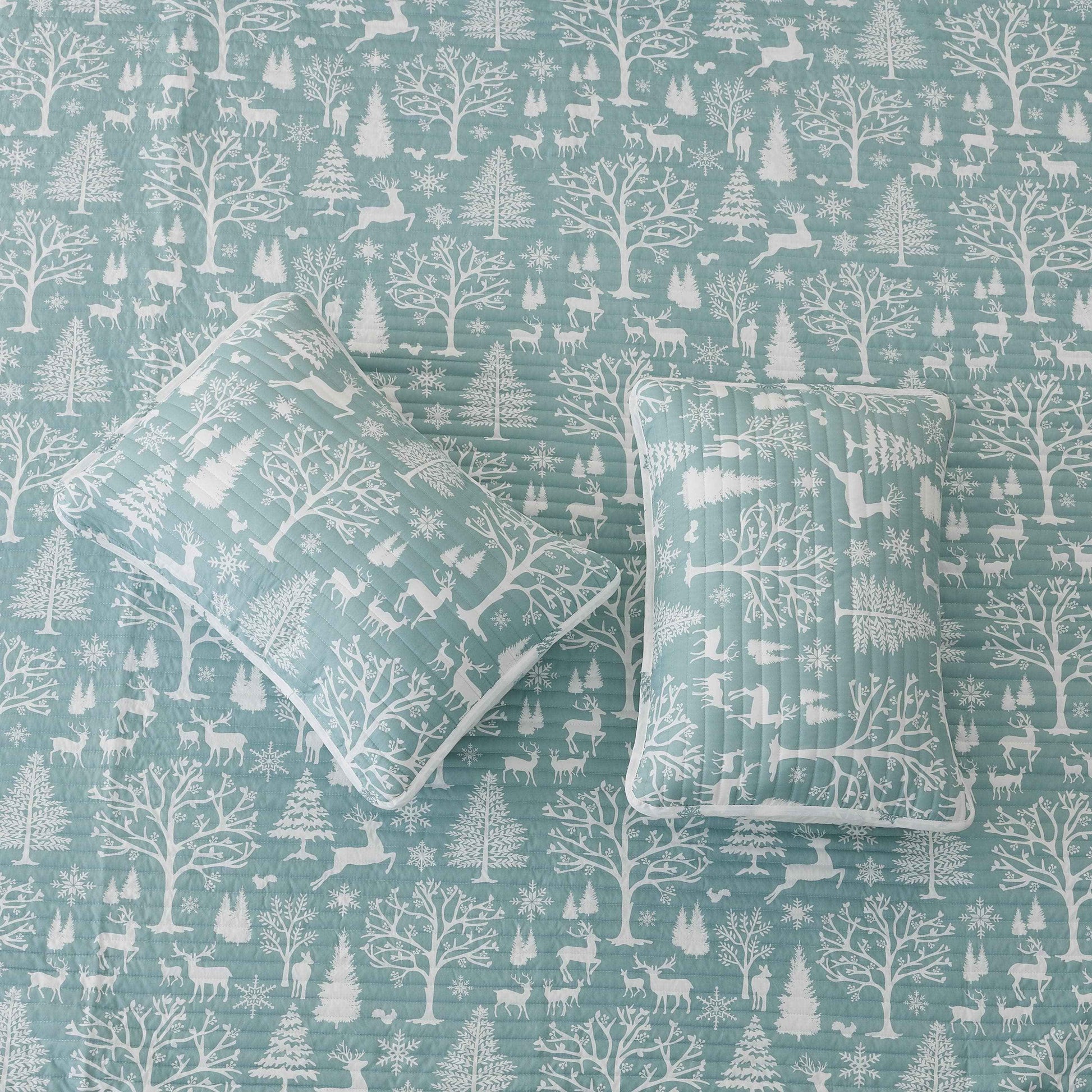 3 Piece Lodge Woods Quilt - Winter Solstice Collection
