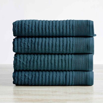 4 Pack Ribbed Hand Towels - Rori Collection