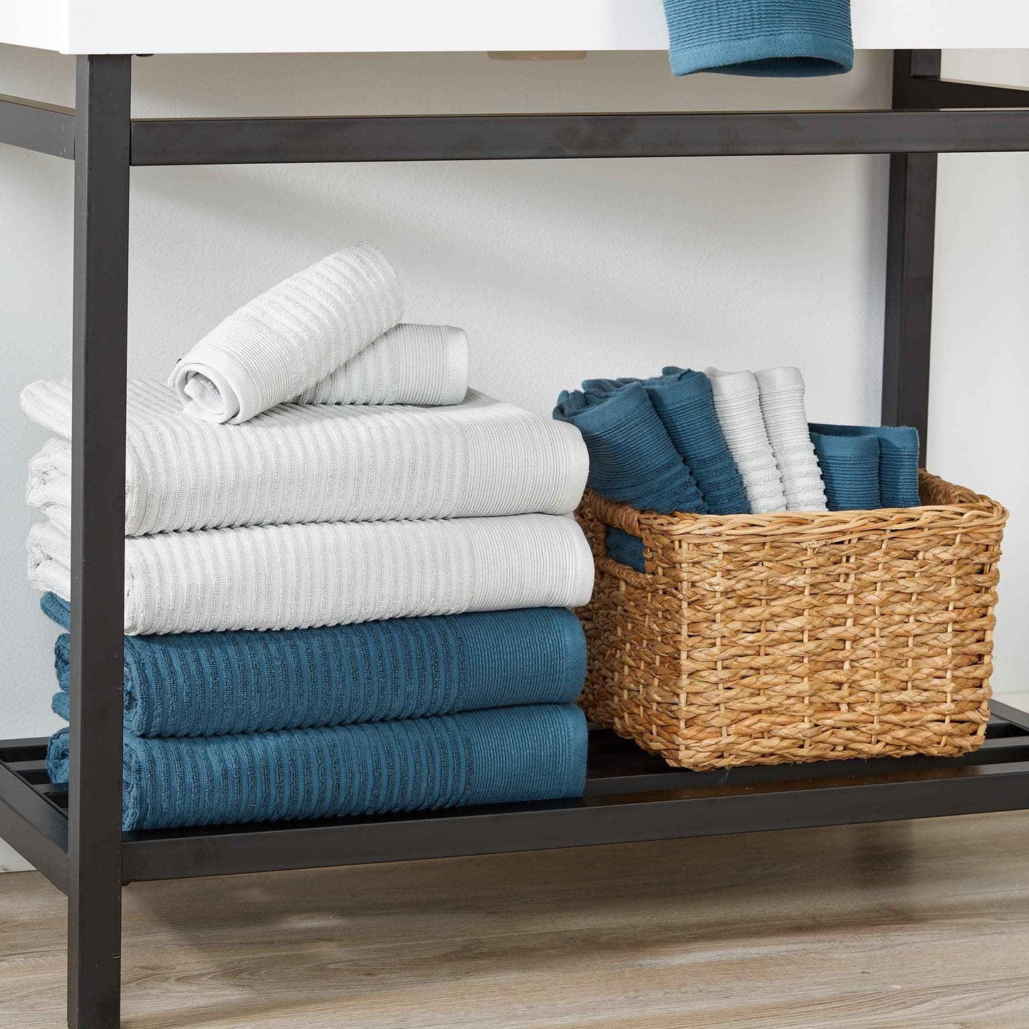 4 Pack Ribbed Hand Towels - Rori Collection