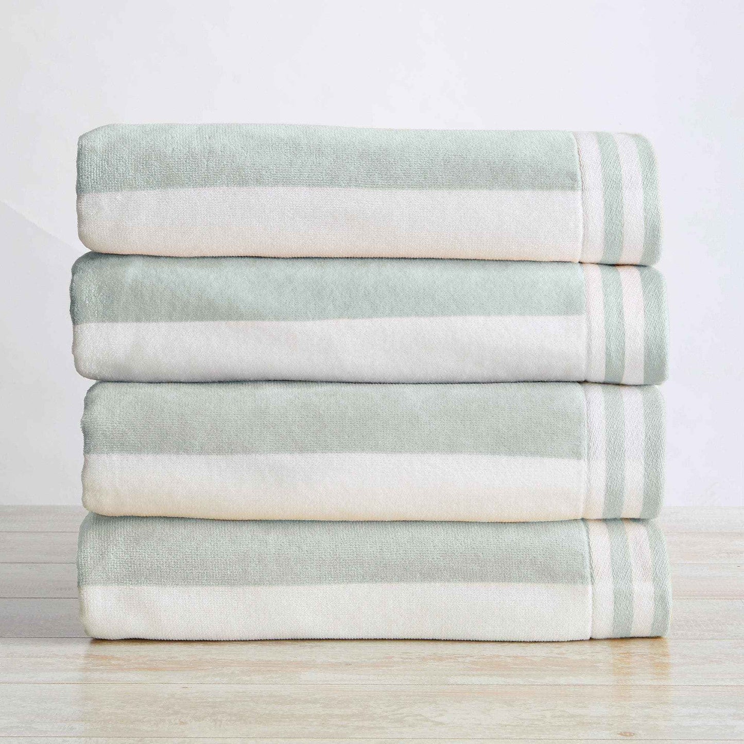 4 Pack Striped Cabana Beach Towel - Edgartown Collection