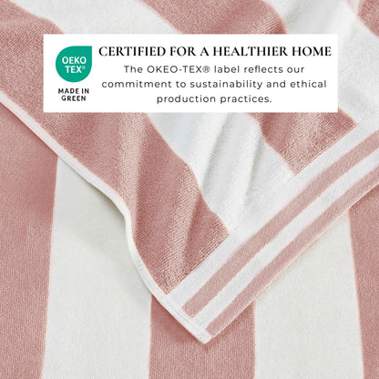 4 Pack Striped Cabana Beach Towel - Edgartown Collection