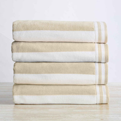 4 Pack Striped Cabana Beach Towel - Edgartown Collection