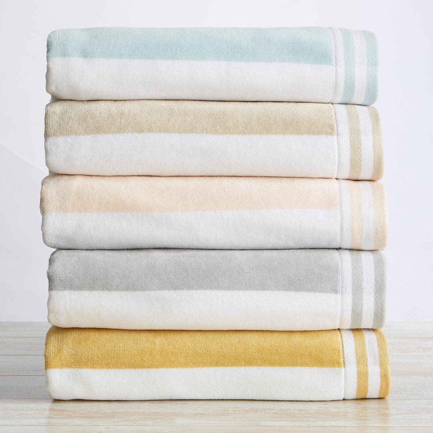 4 Pack Striped Cabana Beach Towel - Edgartown Collection