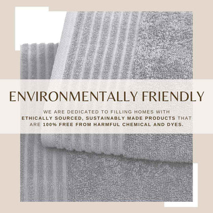 4 Pack Cotton Bath Towels - Kasper Collection