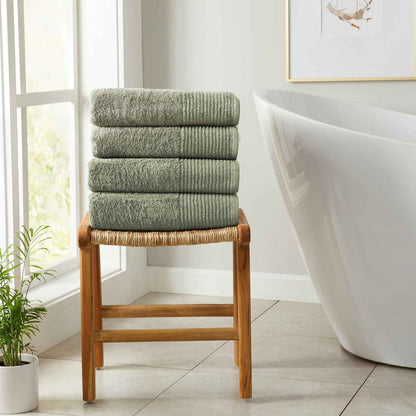 4 Pack Cotton Bath Towels - Kasper Collection