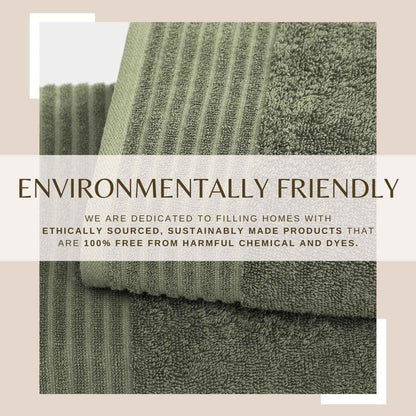 4 Pack Cotton Bath Towels - Kasper Collection