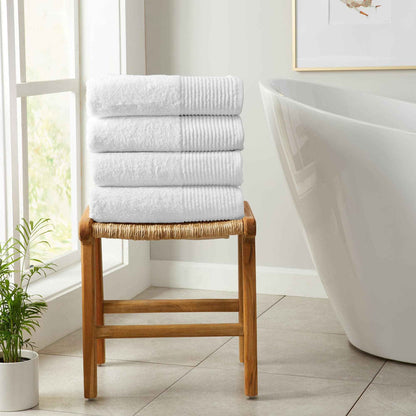 4 Pack Cotton Bath Towels - Kasper Collection