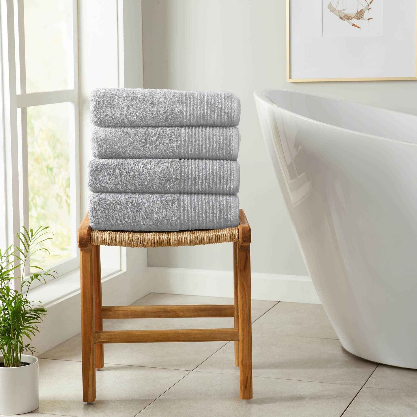 6 Pack Cotton Hand Towels - Kasper Collection