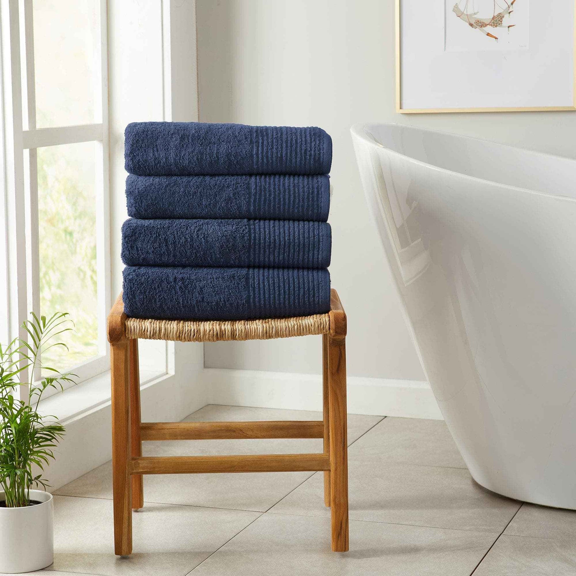 6 Pack Cotton Hand Towels - Kasper Collection