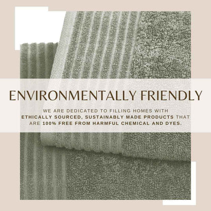 6 Piece Set Cotton Bath Towels - Kasper Collection
