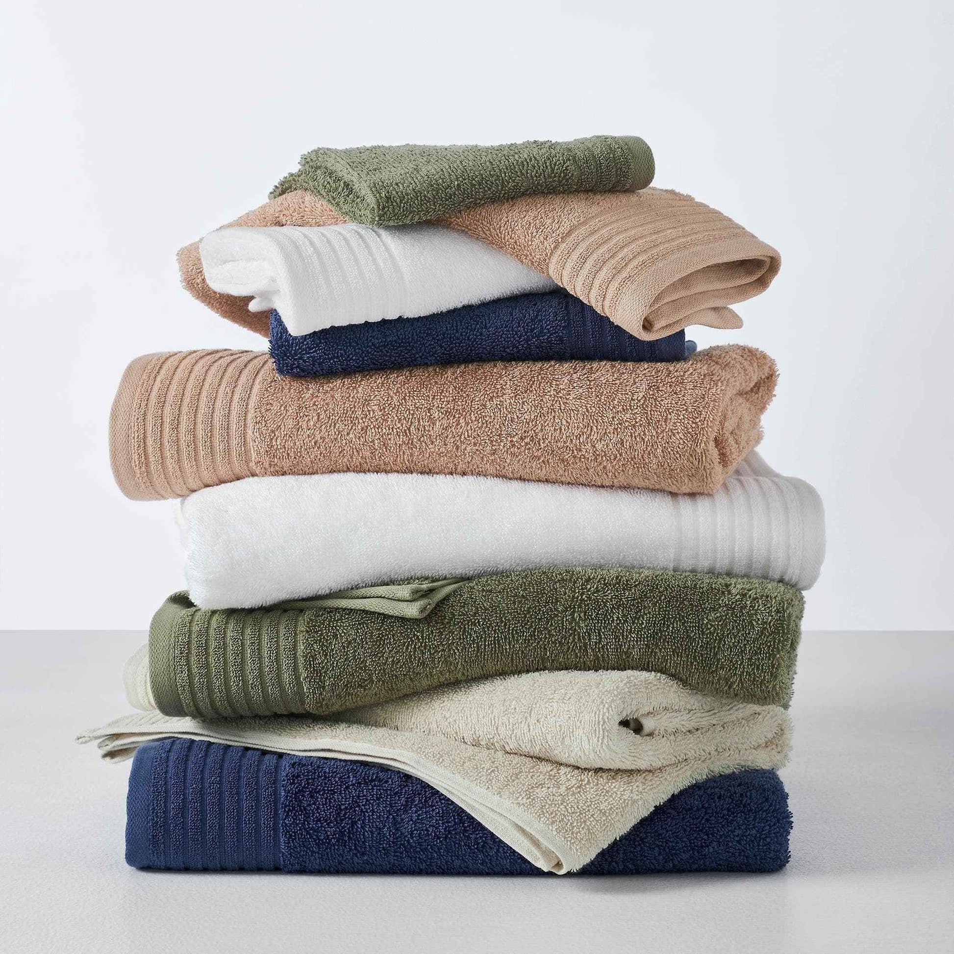 6 Piece Set Cotton Bath Towels - Kasper Collection