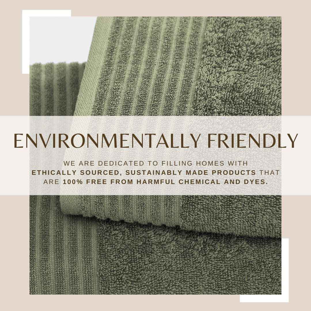 6 Piece Set Cotton Bath Towels - Kasper Collection