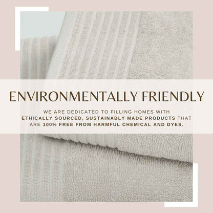 6 Piece Set Cotton Bath Towels - Kasper Collection
