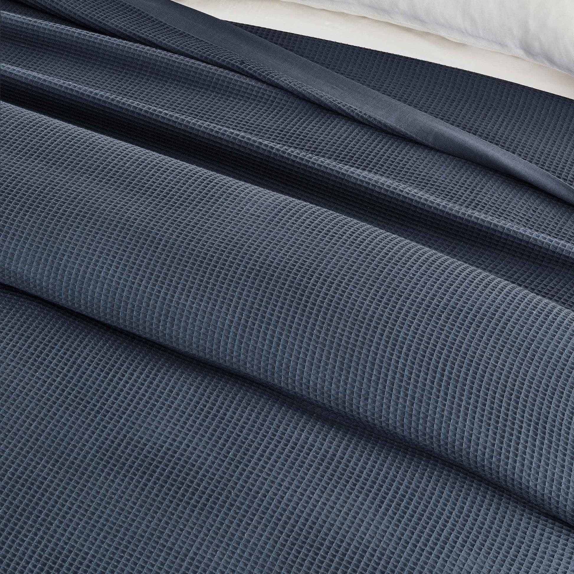 100% Cotton Small Waffle Weave Blanket - Hazel Collection