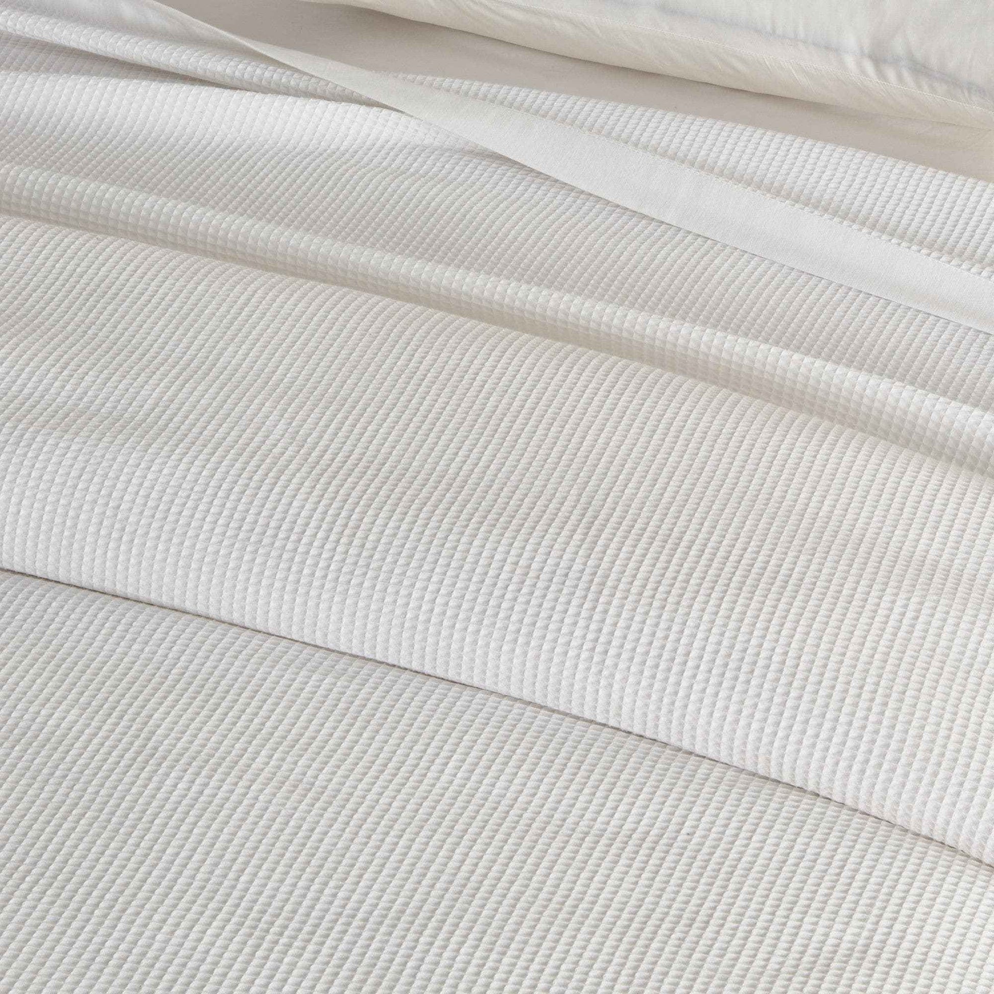 100% Cotton Small Waffle Weave Blanket - Hazel Collection