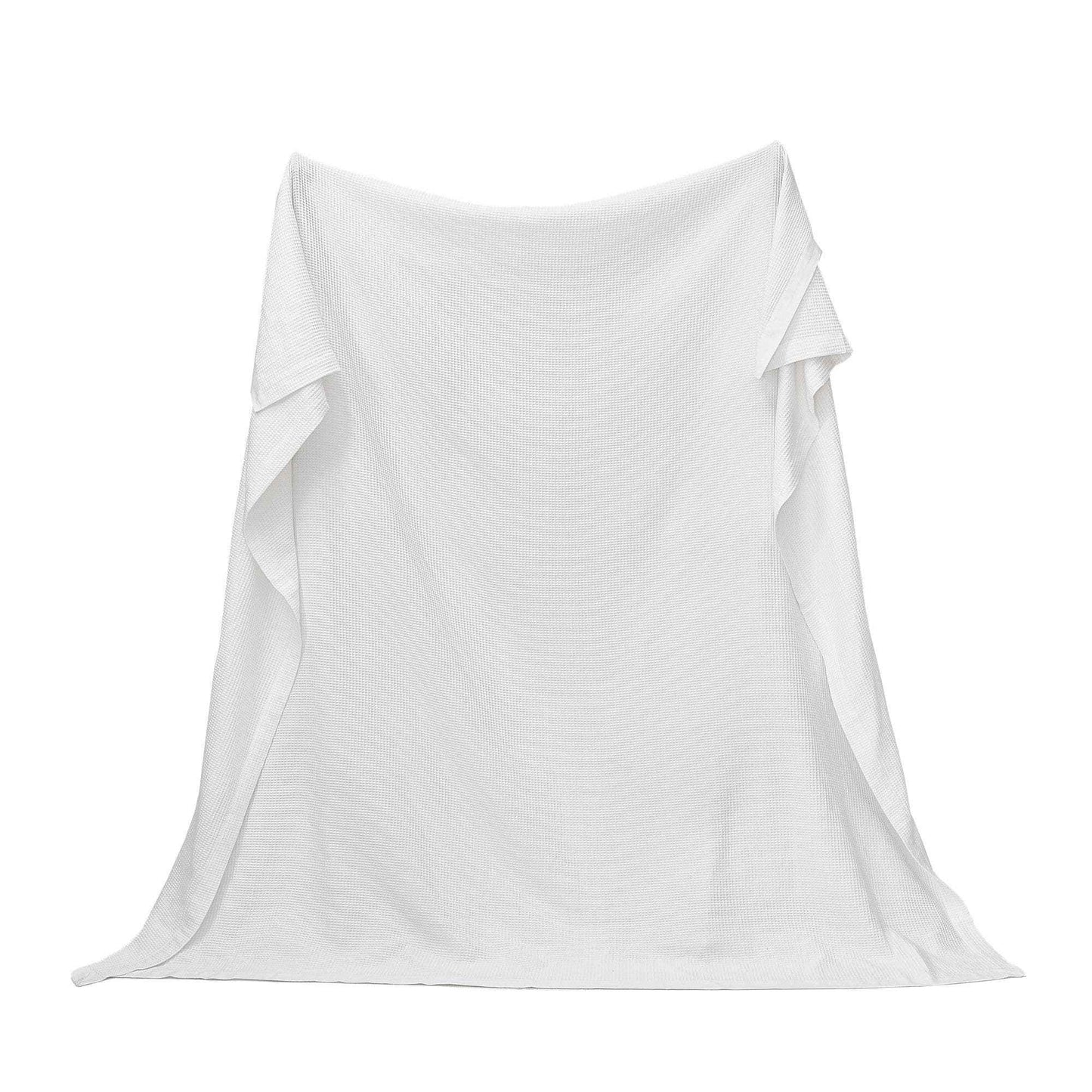 100% Cotton Small Waffle Weave Blanket - Hazel Collection