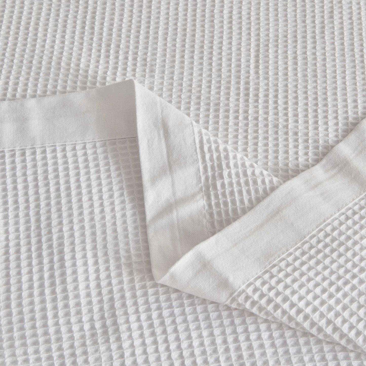100% Cotton Small Waffle Weave Blanket - Hazel Collection