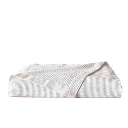 100% Cotton Small Waffle Weave Blanket - Hazel Collection