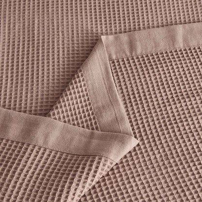 100% Cotton Small Waffle Weave Blanket - Hazel Collection