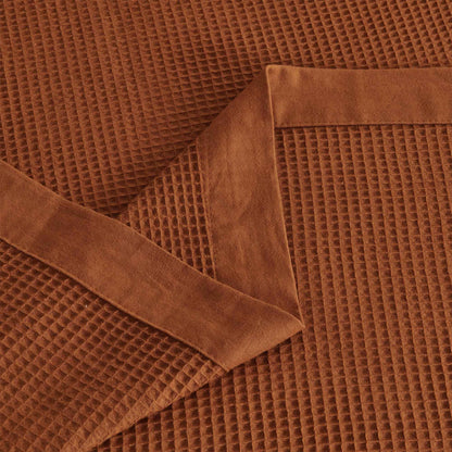 100% Cotton Small Waffle Weave Blanket - Hazel Collection