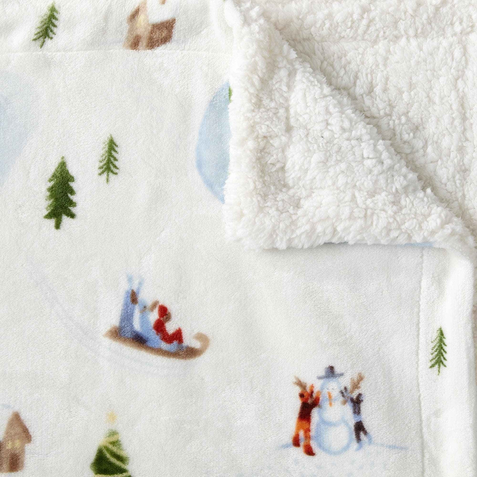 Sherpa Throw Blanket - Hudson Collection