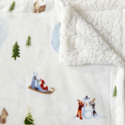 Sherpa Throw Blanket - Hudson Collection