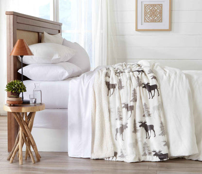 Velvet Plush Sherpa Luxury Bed Blanket - Cielo Collection
