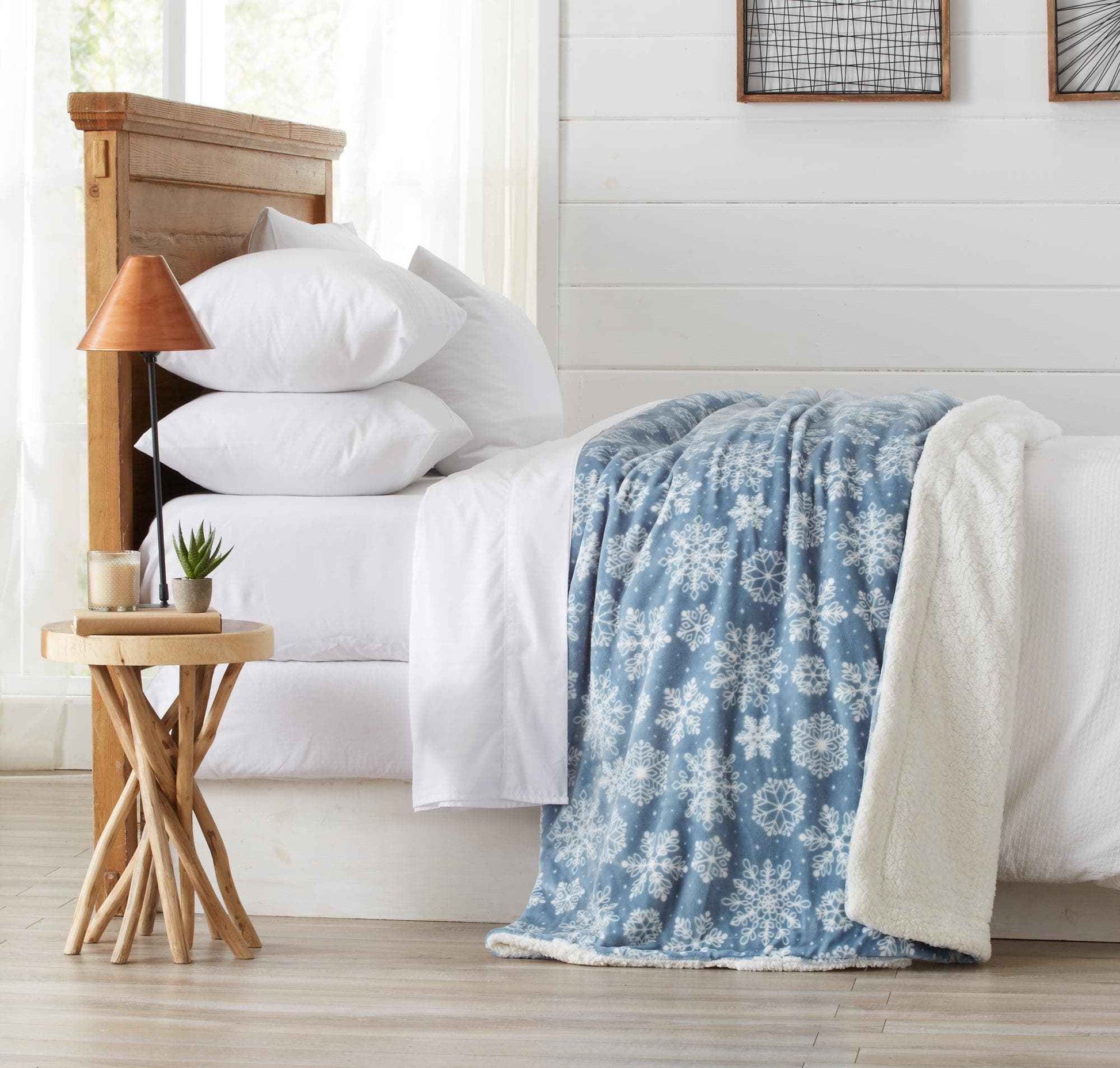 Velvet Plush Sherpa Luxury Bed Blanket - Cielo Collection