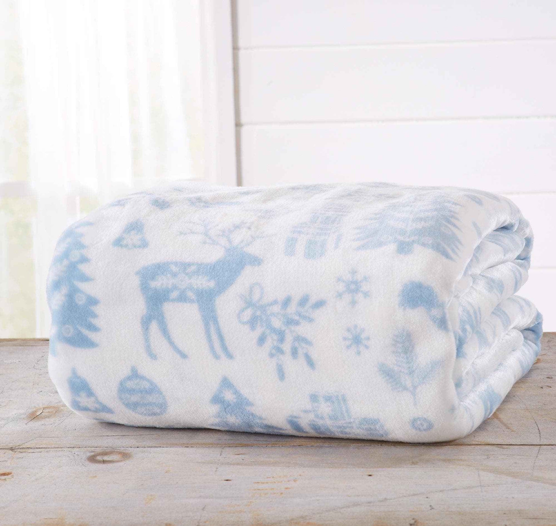 Velvet Throw Blanket - Pearl Collection