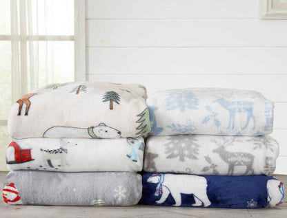 Velvet Throw Blanket - Pearl Collection