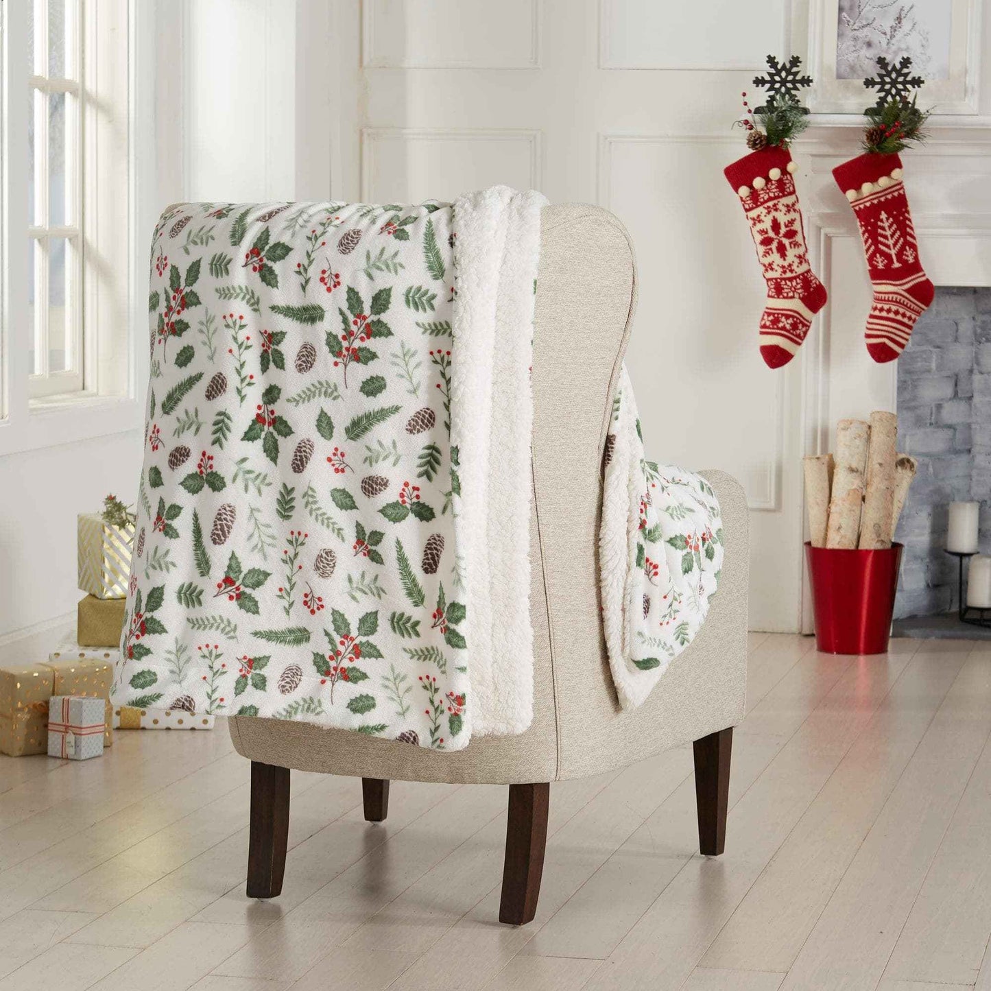 Holiday Sherpa Throw - Esmay Collection