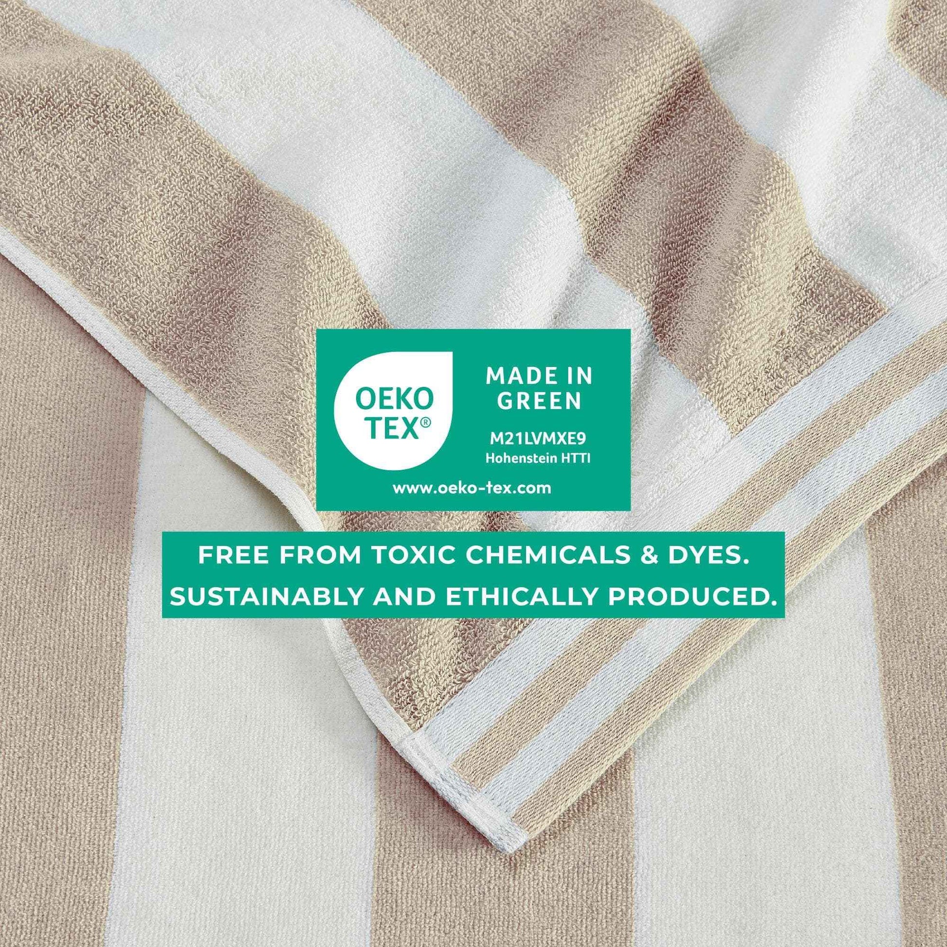 Oversized Striped Cabana Beach Towel - Edgartown Collection
