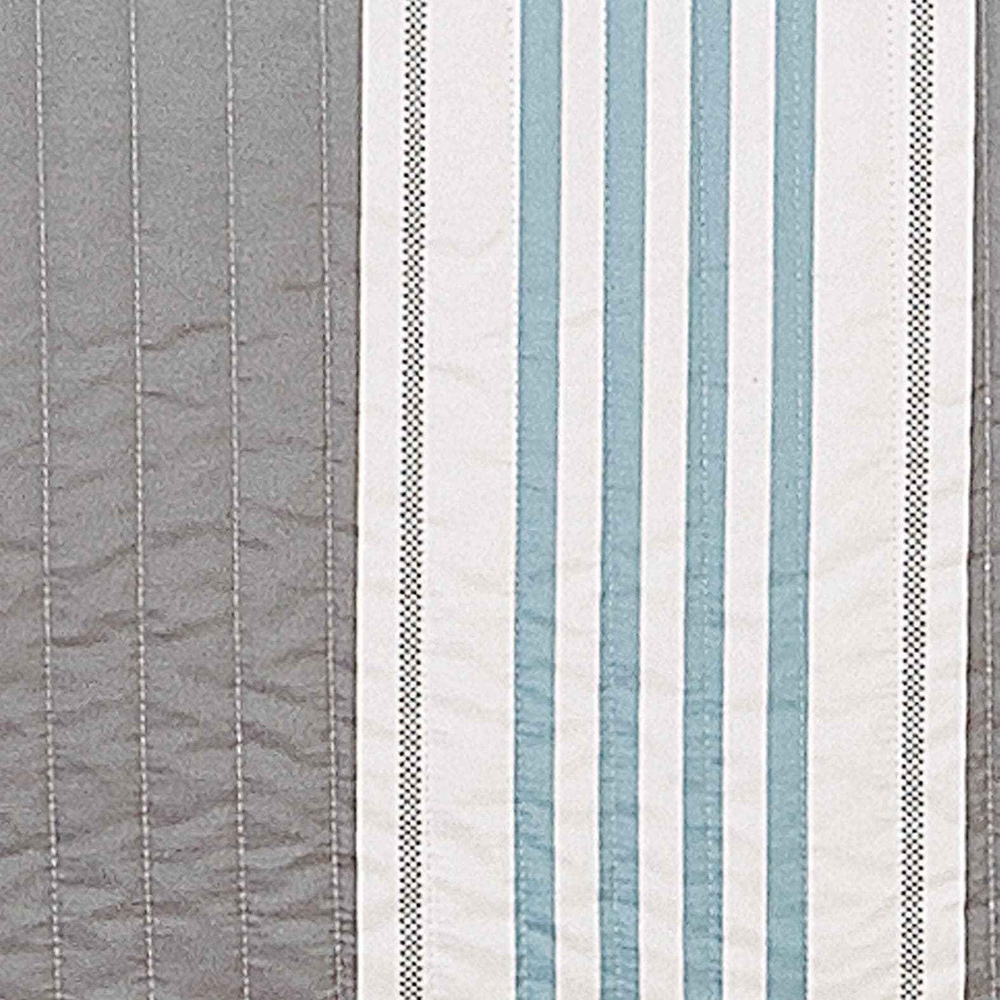 Striped Coral Quilt Set - St. Croix Collection