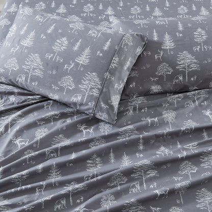 4-Piece Lodge Microfiber Sheet - Mountain Ridge Collection