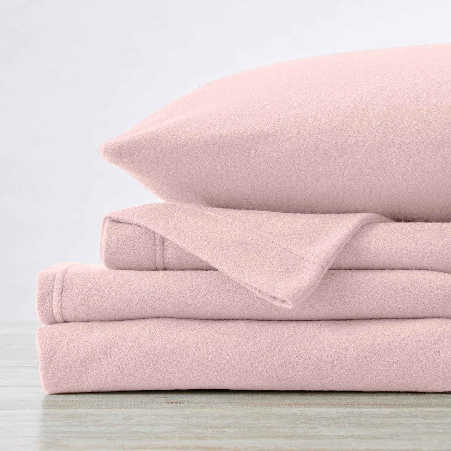 4-Piece Solid Fleece Sheet - Christina Collection