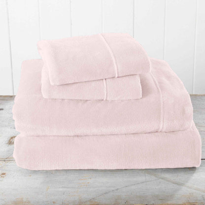 4-Piece Solid Plush Sheet - Velvet Luxe Collection
