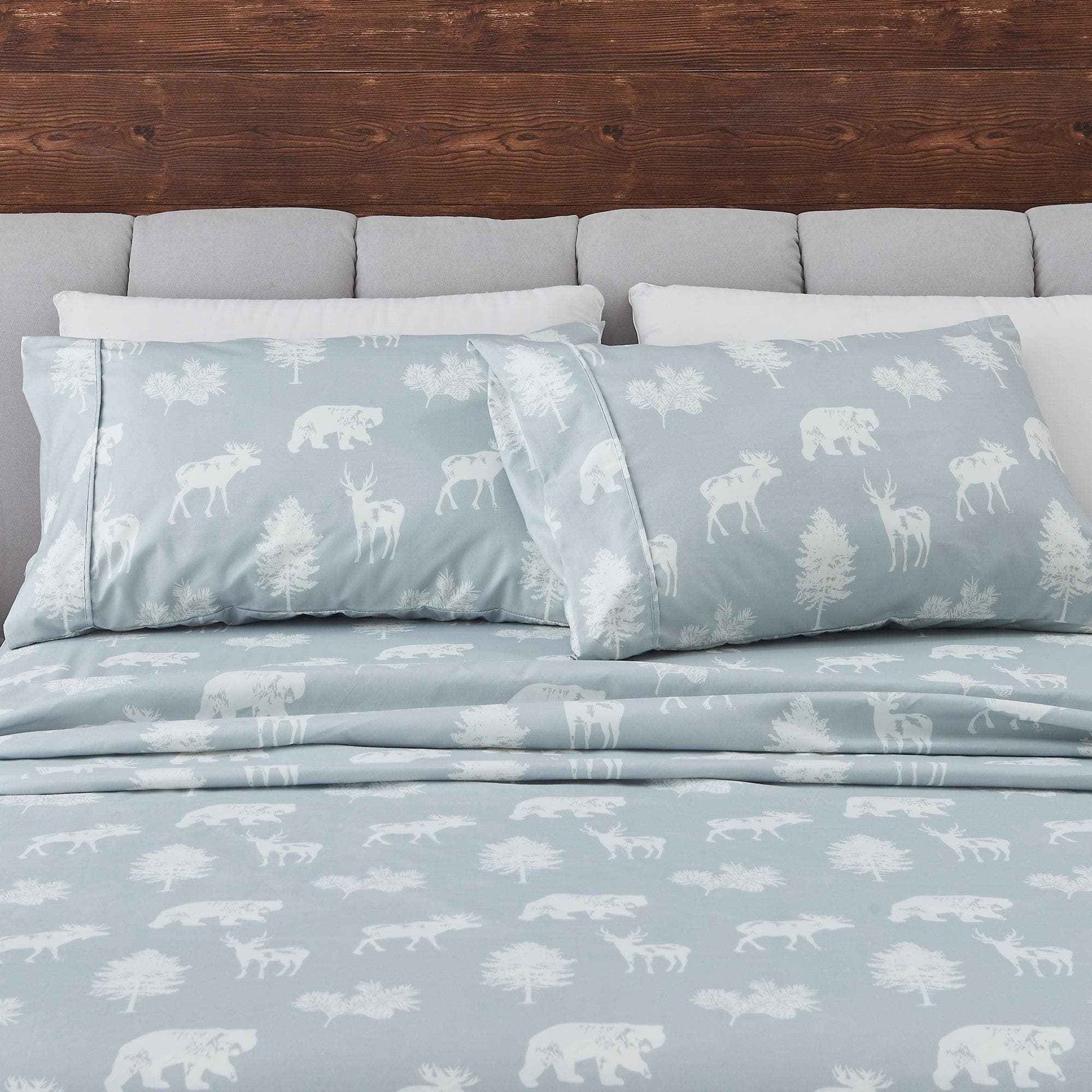 4-Piece Lodge Microfiber Sheet - Mountain Ridge Collection